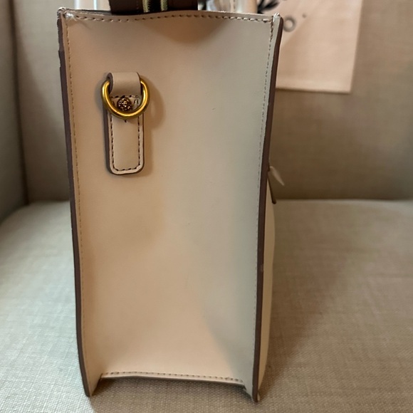 Anne Klein Cream Satchel Structured Design - Picture 3 of 8